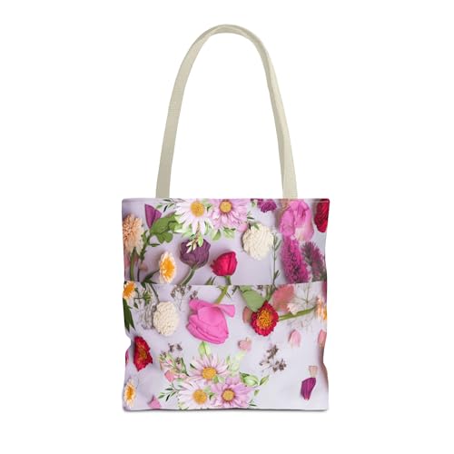 Floral Tote Bag - Vibrant Flower Design for Everyday Use