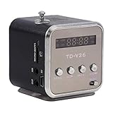 transmisor fm para auto lider 【Portátil】 El mini reproductor de música con altavoz es liviano y el cuerpo de tamaño mini cabe perfectamente en su mano.