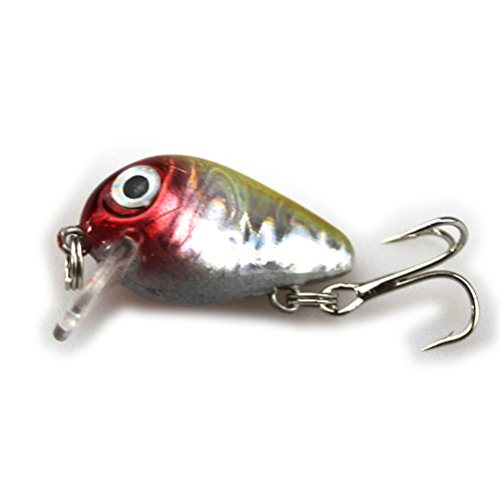 5 peças 3 cm/1,5 g Iscas artificiais gancho acessórios de pesca (cor aleatória)