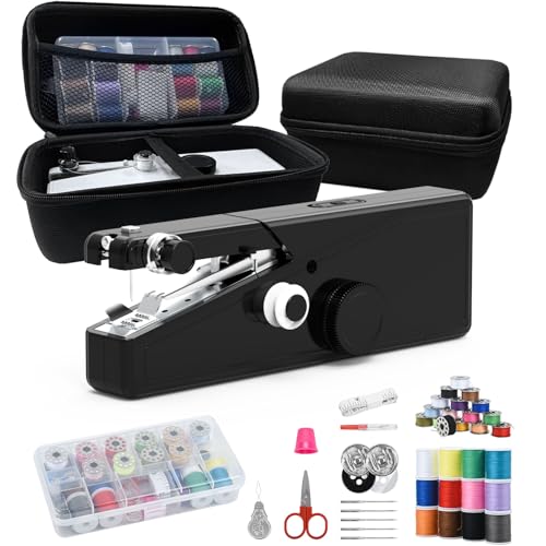 Handheld Sewing Machine for Beginners - Portable Cordless Mini Sewing...