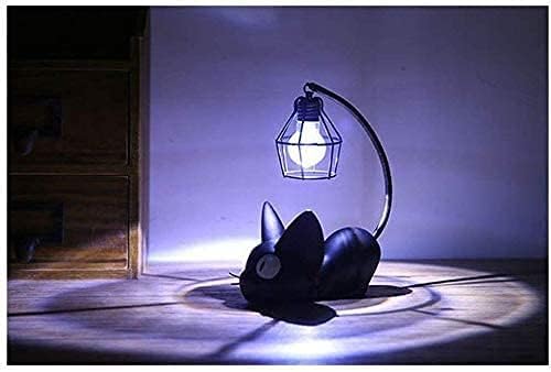 Miniatura 5 de Lámpara de gato de resina, lámpara de Kiki, luz nocturna de entrega de Kikis para niños, regalo para decoración del hogar, enchufe AM (clásico)