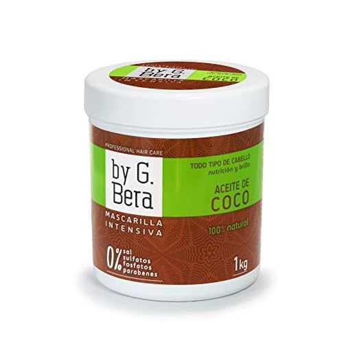Mascarilla Profesional VEGANA Aceite de Coco 100% NATURAL By G. Bera