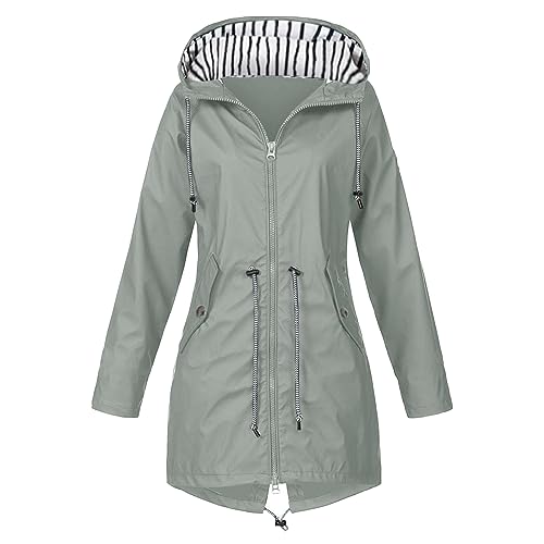 Regenjacke Damen Wasserdicht Atmungsaktiv 5xl Große Größen Regenmantel...