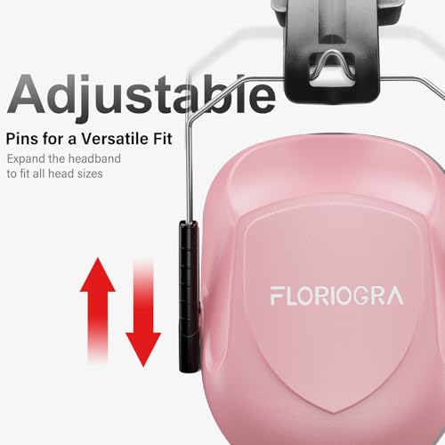 Image of Floriogra Noise Reduction Ear Muffs, NRR 34dB Ear Protection for Adults