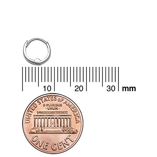 Ritastephens 14k Solid Gold Mini Huggies Tiny Hoop Earrings 2.5x9mm2