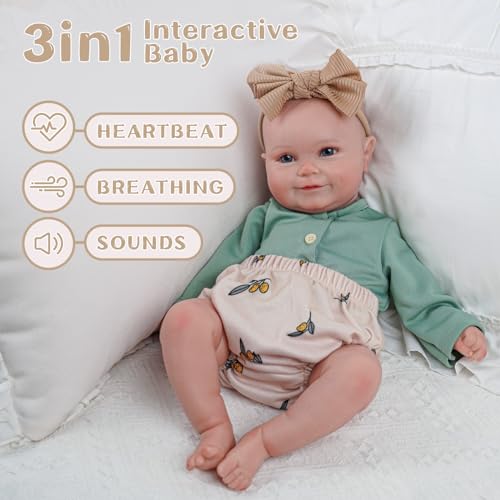 Muñeca Reborn Interactiva BABESIDE 20 pulgadas miniatura 2
