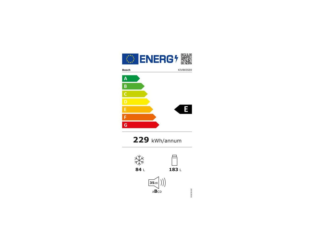 Bosch KIV865SE0 Serie 2 - Refrigerador combinado integrable - 177.2 x 54.1 cm - Bisagras deslizantes