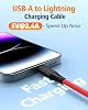 Cable AGVEE de 3 pies en espiral USB-A a Lightning [Certificado MFI] Carplay | Cargador rápido de 2.4A y transferencia de datos en auto para iPhone 14/13/12/11/XS/8/7/6/5, iPad, iPod 6