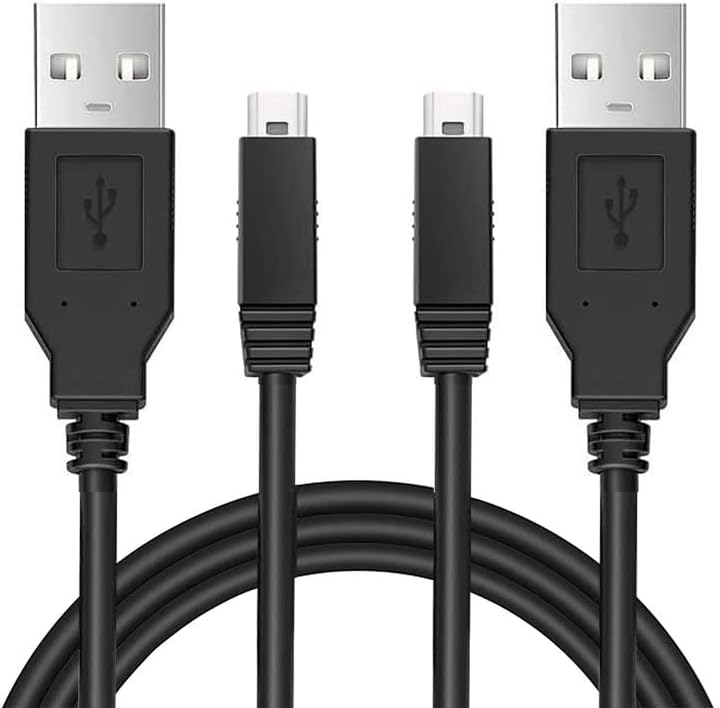 2Pack Charger Cable for Wii U Gamepad Interchangable Power Charging