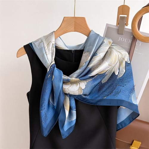 Headscarf Large Square Scarf 35" Fashion Scarves Silk Feeling Hair Wrapping Scarfs Hairscarf BA162
