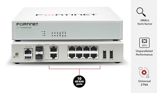 Image of FortiGate-80F Network Security Appliance Plus 1 Year FortiGuard Enterprise Protection and FortiCare Premium (FG-80F-BDL-809-12)