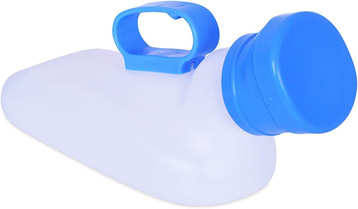 2 Bottiglie Per Urina Da Uomo – Orinatoio Portatile Da 1200 Ml – A Prova Di Fuoriuscite Con Coperchio – Per Viaggi, Campeggio, Anziani E Pazienti Allettati - 3