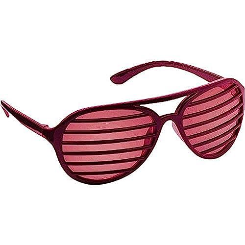 Amscan 250117.9 Burgundy Slot Eyeglasses, Party Accessory | 1 piece , 6