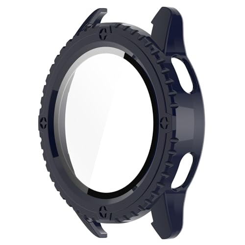 スマートウォッチ フレーム ハウジング 強化ガラス フィルム ハード カバー WatchS3 と互換性あり スクリーン プロテクター シェル 耐衝撃スリーブ ハード保護カバー 軽量 スクリーン プロテクター