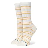 Stance Damen Canny Crew Socken, Offwhite, M