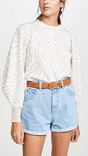 Women's Wide Georgia Belt in Tan3