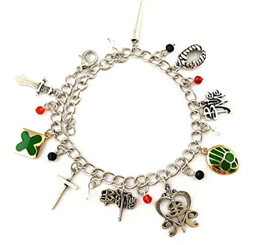 Blingsoul Buffy Horror Charms Bracelet - Vampire Costume Merchandise Christmas Jewelry Gift for Best Friend Women Men