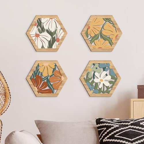 Décor mural en bois géométrique pour une entrée chic - 3