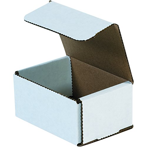 Image of Ship Now Supply SNM432 Corrugated Mailers, 4 inchL x 3 inchW x 2 inchH, White (Pack of 50)