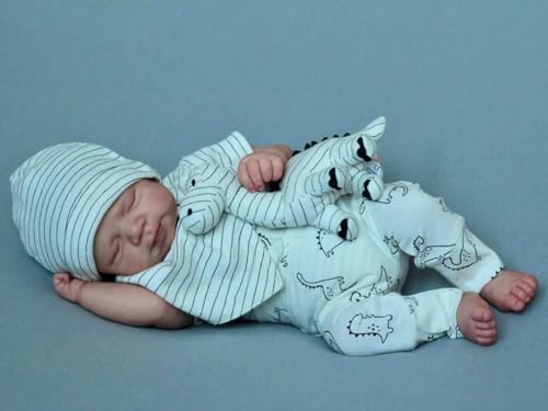Anano Reborn Baby Full Silicone Lifelike Girl 45 cm Real Baby Doll Realistic Newborn Baby Doll with Accessories Gift for Adults (White) Anano Reborn Baby Full Silicone Lifelike Girl 45 cm Real Baby Doll Realistic Newborn Baby Doll with Accessories Gift for Adults (White)