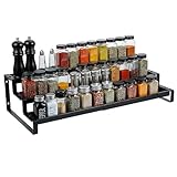 Caeuiciw Gewürzregal Organizer für Schrank, erweiterbares 3-stöckiges Gewürzregal,...