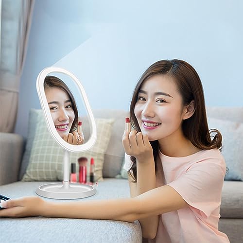 WOONEKY Espejo de Maquillaje Led Ajustable Rotativo miniatura 4