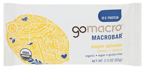 Gomacro, Organic Lemon And Lemon Bar, 2.3 Ounce