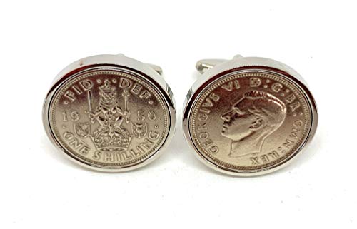 Mancuernillas Premium 1950 Scottish Shilling 23mm