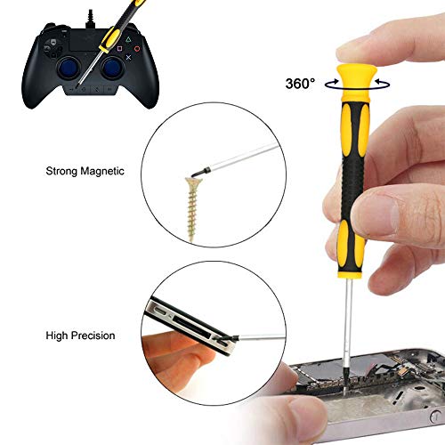 14 in 1 Torx Screwdriver Set, Complete Screwdriver with T3 T4 T5 T6 T7 T8 T10 Security Torx Bit, Repair Tool Kit for Hard Driver, Xbox, Macbook, PS4, Electronics, Ring Doorbell,Knife