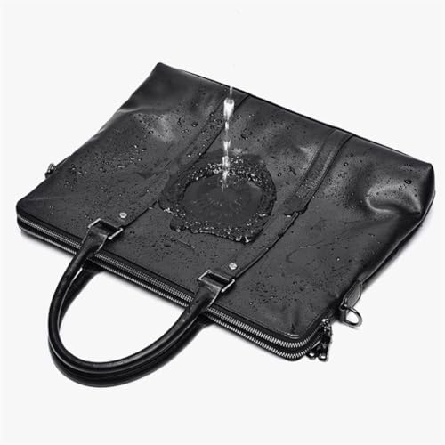 Business Handbag Cowhide Briefcase Men's Casual Shoulder Bag Computer Bag4