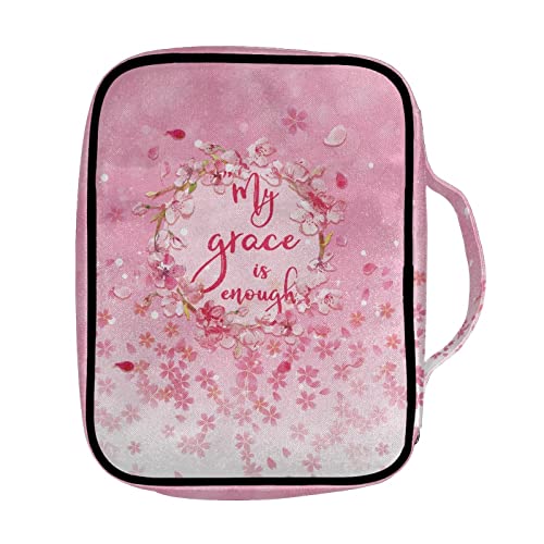 Dajingkj Capa Bíblica Tamanho Grande para Mulheres Homens Capa Bíblica com Bolsos Alça Zíper Bíblica