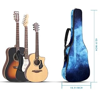 Sac à dos pour guitare avec symbole de note de musique et étui épais pour guitare acoustique, électrique, basse, avec… – Image 5
