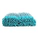 LASSKY 200Pcs/pack Disposable Eyelash Mascara Brushes â€“ Shiny Crystal Pole Eyebrows Applicator Wands â€“ 4 Colors Bendable Brush Head (Teal)
