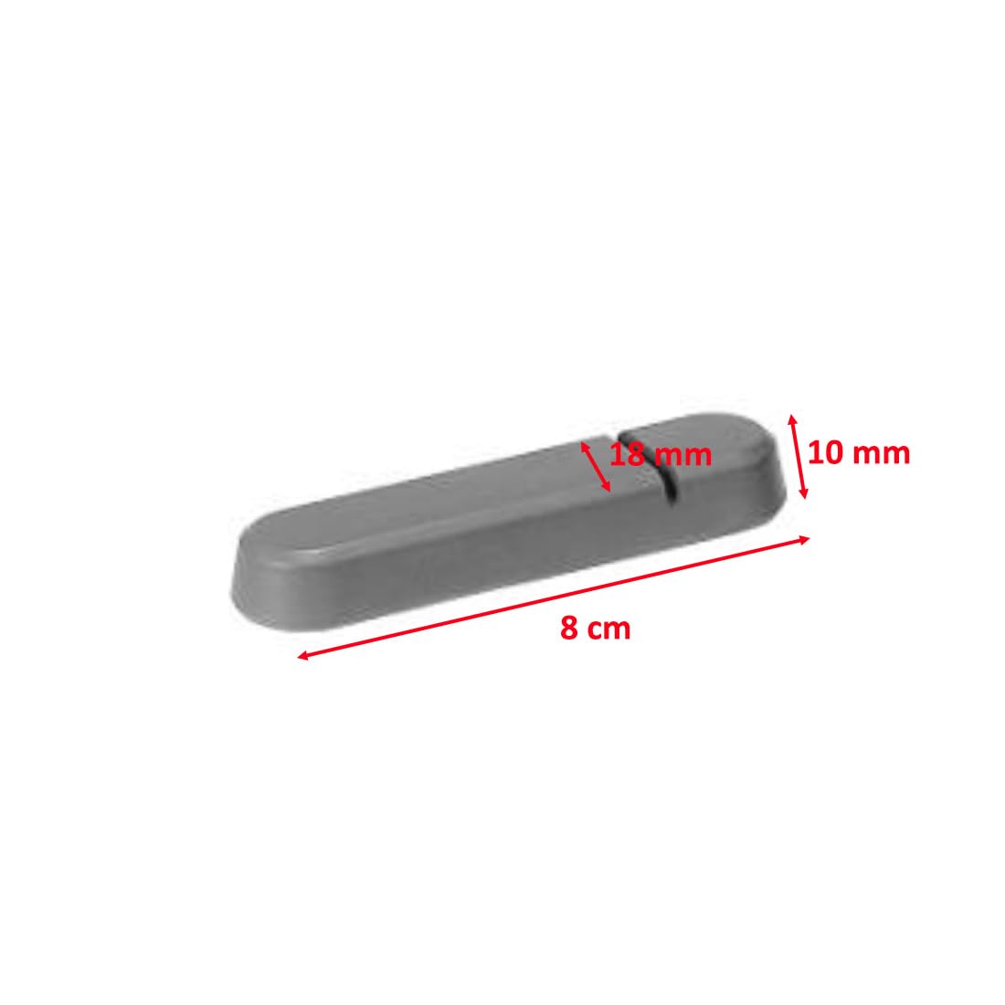 MAQA 6 pz Poggia posate da tavolo 8 cm in melamina, appoggio posate tavola nero, grigio o bianco, Portaposate ristorante Grigio