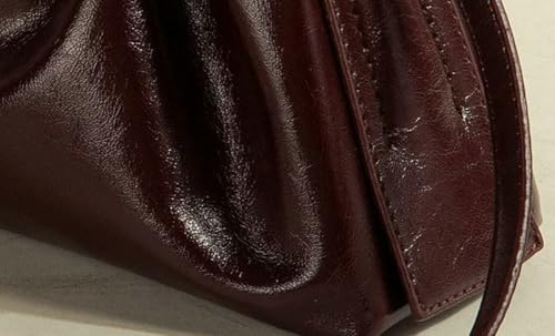 Multi-Way PU Leather Shoulder Bag for Women Adjustable Crossbody Purse with Drawstring Simple Capacity Hobo Handbag4