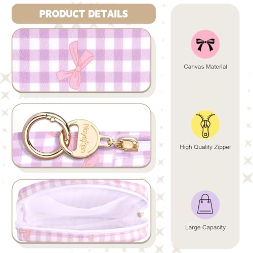 Image of Period Bag for Teen Girls, Canvas Sanitary Napkin Storage Bag with Zipper, Portable Menstrual Pad Bag Tampon Holder for Purse