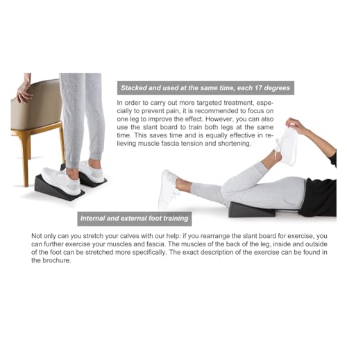 3pc Leg Stretcher Foot Squat Wedge Foam Slant Board miniatura 7