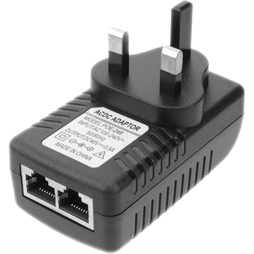Image of Multibao POE Power Supply Adapter 48v 0.5A PoE Injector adapter UK Wall Plug Power over Ethernet