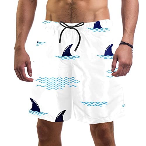Maillots de bain HadHfun pour hommes : short de plage requin à séchage rapide