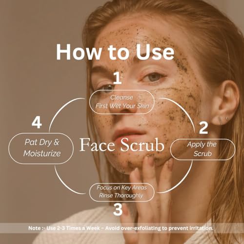 Image of Khadi Sandalwood & Orange Face Scrub 100 gm | Refreshing & Rejuvenating | Exfoliating Scrub with Vitamin C | Brightens, Even Out Skin Tone | All Skin Types | Tan Removal Scrub for Men & Women