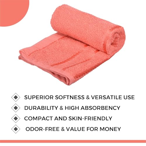 Image of Kuber industries 144 TC Cotton Face Towel | Towels for Face Wash and for Gym, Travel | Lining Design | 14x21 Inch | Pack of 4 | Multi