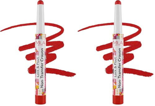 Image of Mila Beaute Lock & Pout Matte Crayon Lipstick for Women I Smudge Proof & Transfer-Proof Lipstick I Hydrating with Ceramides & Shea Butter I Highly Pigmented & Glides Smoothly | Suitable for Indian Skin Tones - Play Nice