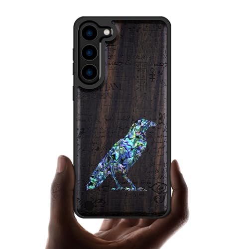 Coque Galaxy S23 étui bois Carveit avec protection antichoc pour Samsung S23 5G gravé