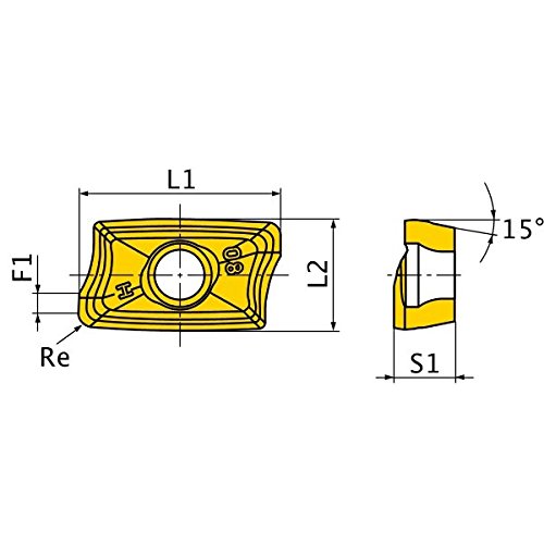 Mitsubishi Materials AOMT184816PEERH MP7130 Coated Carbide Milling