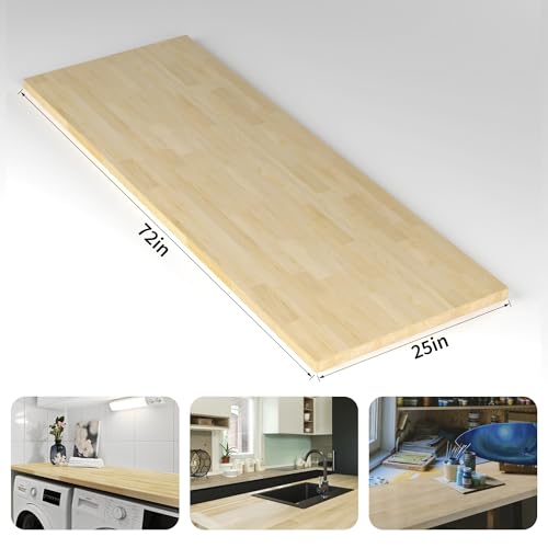 Tabla para cortar de madera maciza de abedul 72x25 in miniatura 5