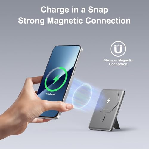SIXTHGU Magnetic Slim Portable Charger with Stand - image 3