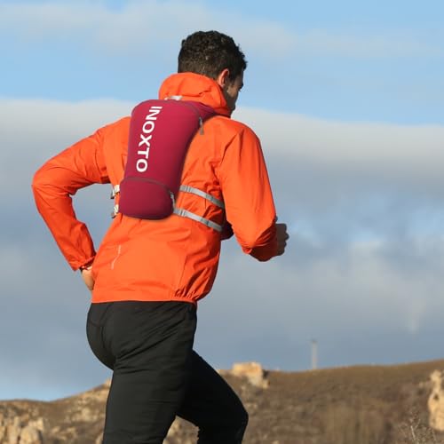 Image of INOXTO Running Hydration Vest Backpack,Lightweight Insulated Pack with 1.5L Water Bladder Bag Daypack for Hiking Trail Running Cycling Race Marathon for Women Men