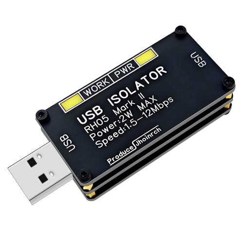 Jhoinrch USB Isolator Onboard ADUM3160 Chip 2W/400mA 5V Regulated Power Supply Supports 12Mbps Full-Speed Only and 1.5KV Voltage Isolation