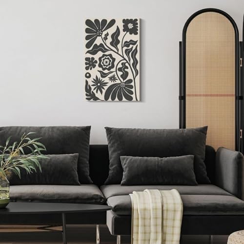 Peintures sur toile de fleurs art mural minimaliste haut de gamme