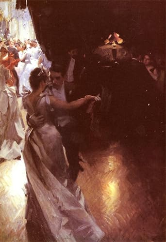 Pintura decorativa sobre lienzo Valsen de Anders Zorn en tamaño 60x90cm